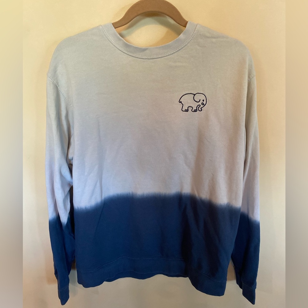 Ivory Ella Embroidered Ombré Crewneck